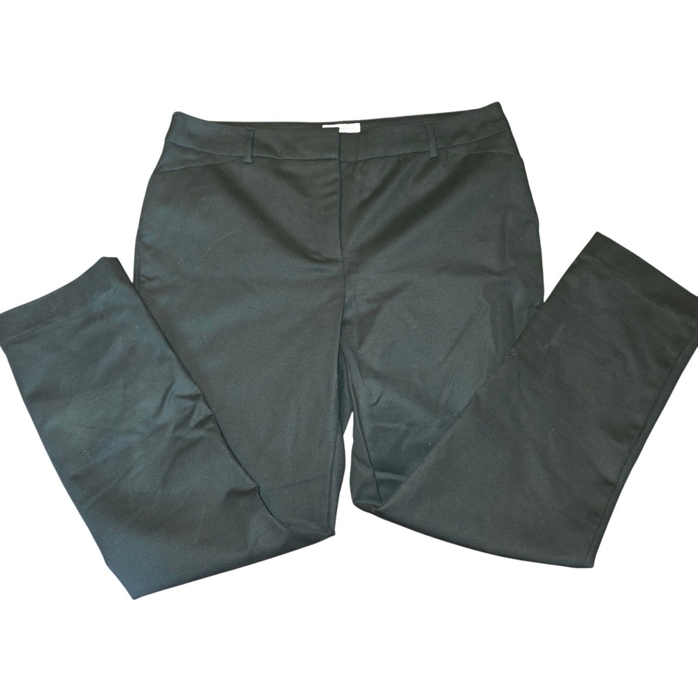 Charter Club Pant Shop Classic Fit Size 10 Women's Black Dress‎ Pants Trousers